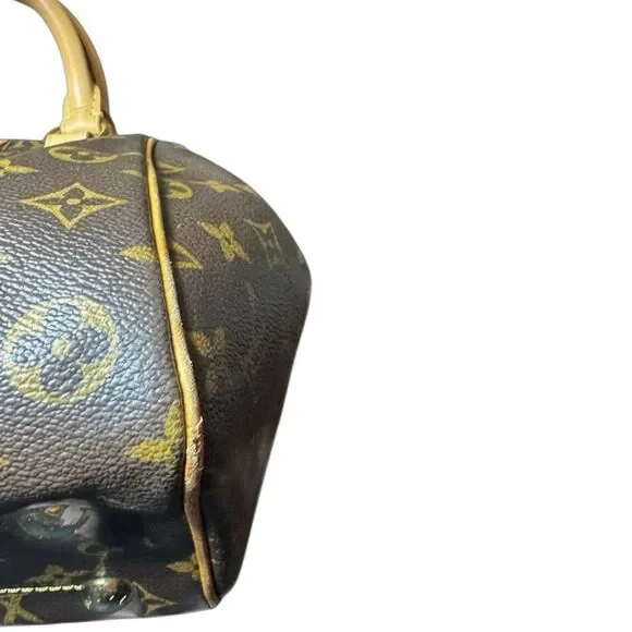 Louis Vuitton Brown LV Monogram Coated Canvas Tivoli PM Bag Auth - Picture 10 of 16